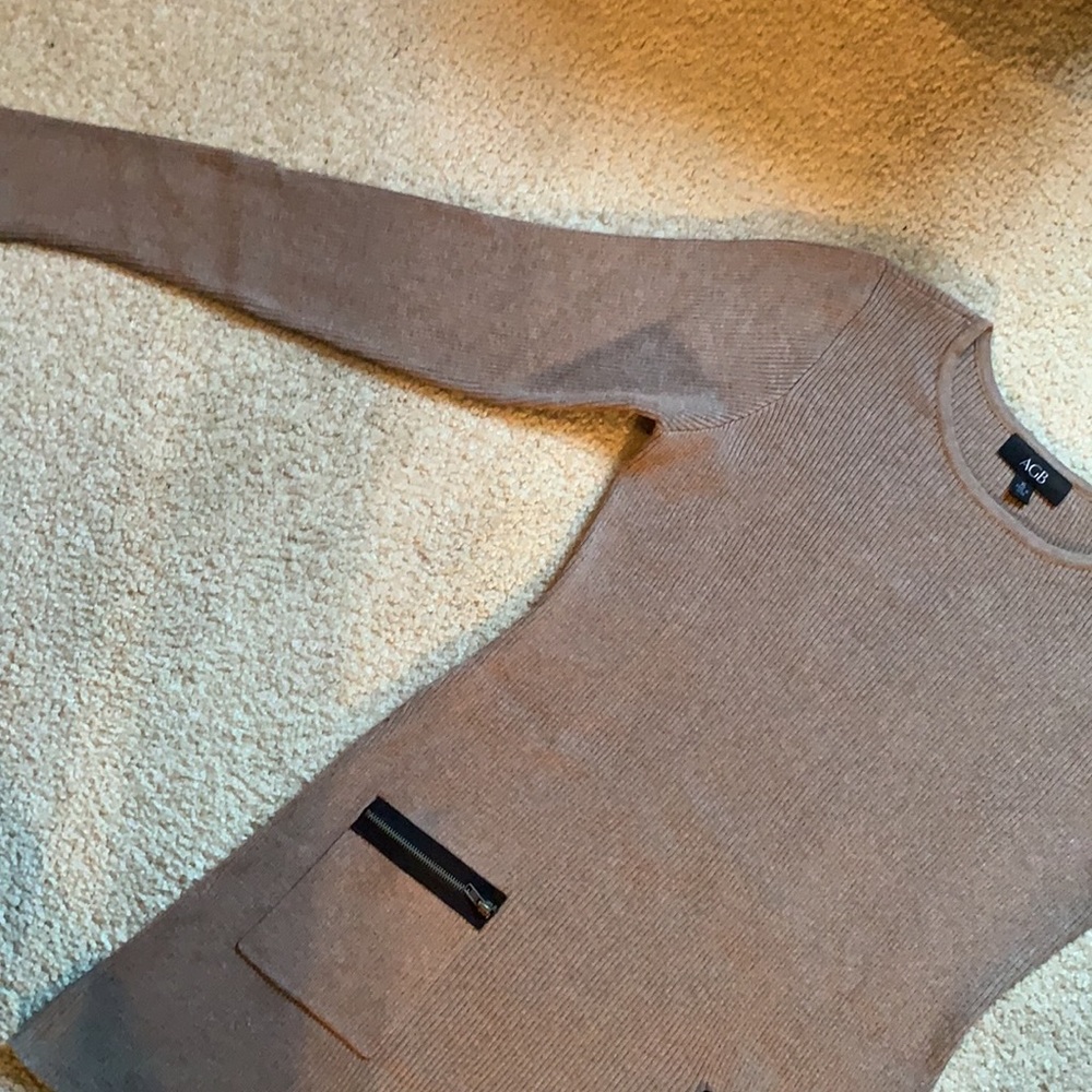 AGB brand beige long women’s sweater - Picture 2 of 11